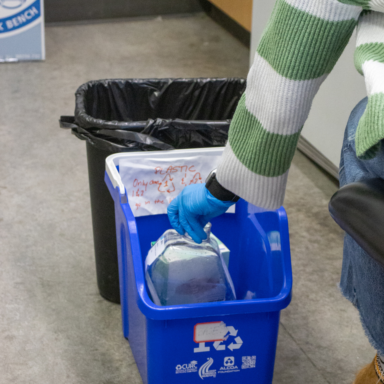 Accessible trash bins in PBDB