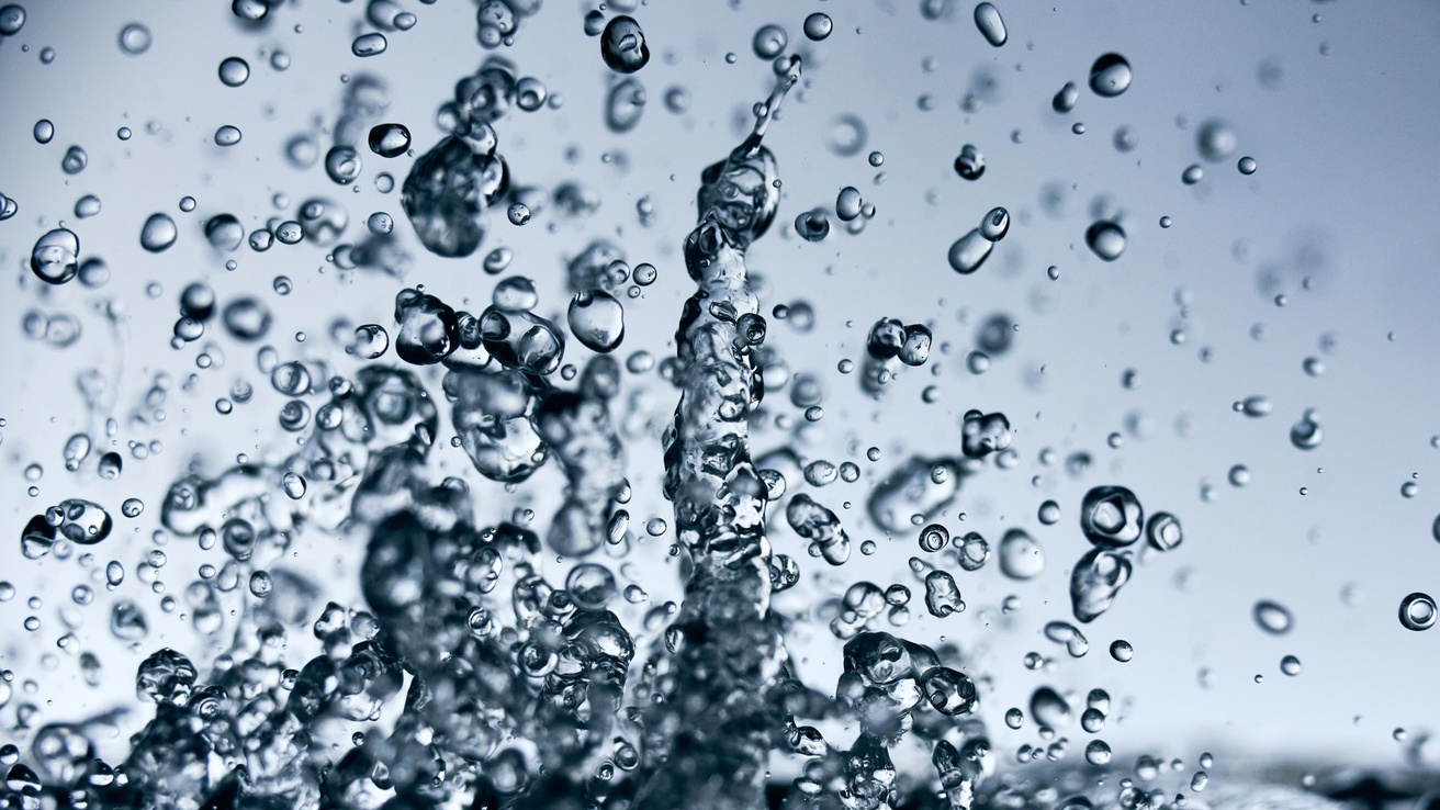 Droplets of water