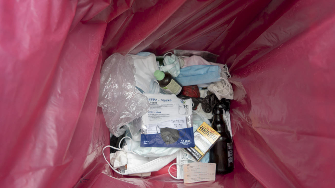 Biohazardous Waste in Bin