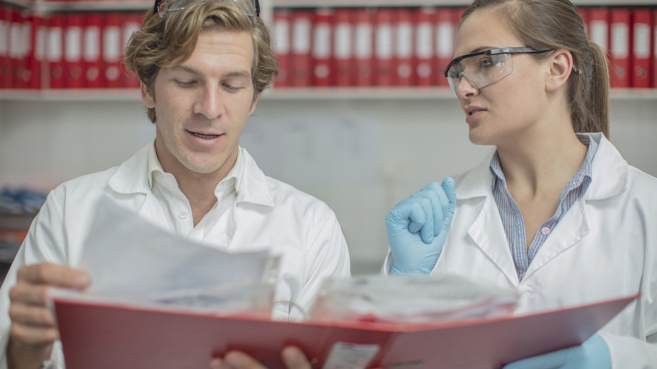 Scientists completing a thorough handoff